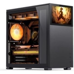 Jonsbo D41 Screen Trn ATX Case - Stylish Black Design, No Power Supply Included, Perfect for Your Build!